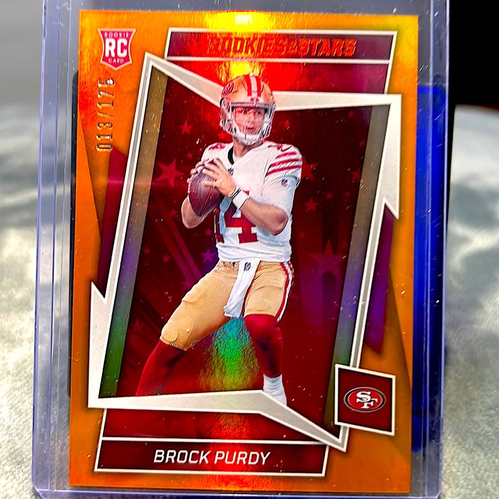 BROCK PURDY RC Orange •• 2022 Panini Rookies & Stars Rookie 013/175